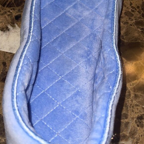 NWOT Charter club memory foam powder blue slippers size Large 9-10 - Picture 4 of 7